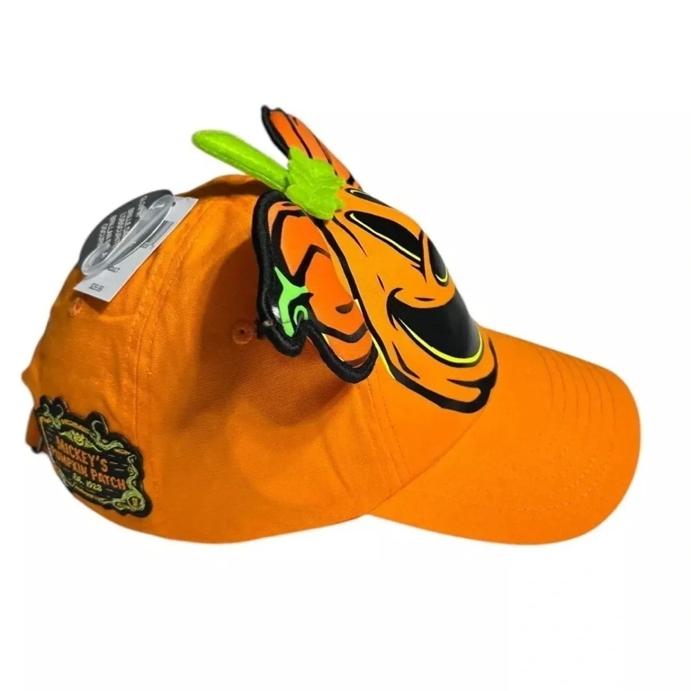 Adult Disney Mickey 2024 Pumpkin Glow-In-The-Dark Baseball Hat - NWT